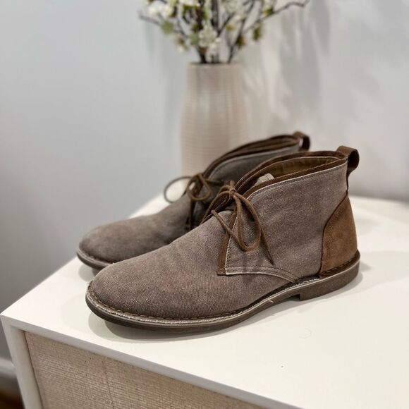 Marc New York Brown Chukka Boots Suede Accent Ankle-High New Without Box Sz 11 - Picture 1 of 5